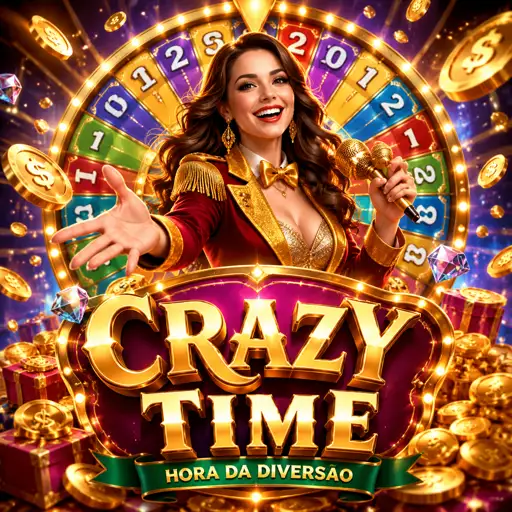 Roda colorida do game show Crazy Time