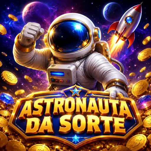 Astronauta do Spaceman flutuando com o multiplicador subindo